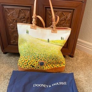Dooney & Burke Sunflower field hand bag